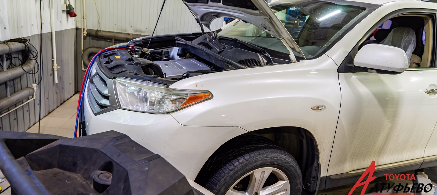 Система кондиционирования. Ремонт заднего контура TOYOTA