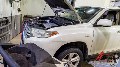 Система кондиционирования. Ремонт заднего контура TOYOTA