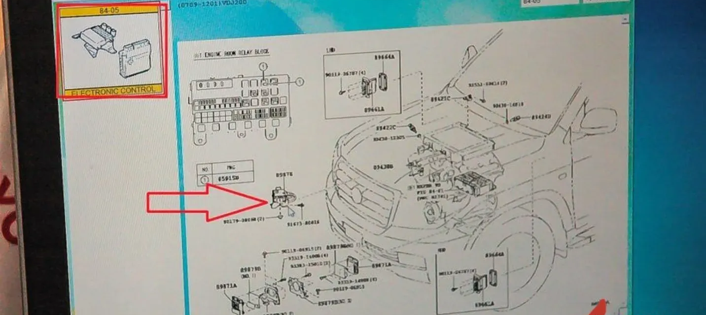 Особенности расположения ЭБУ турбин на Toyota Land Cruiser 200