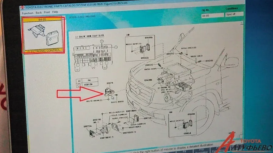 Особенности расположения ЭБУ турбин на Toyota Land Cruiser 200